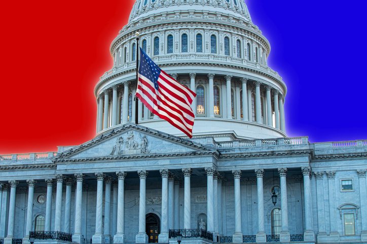 Washington DC Capitol Divided Politics