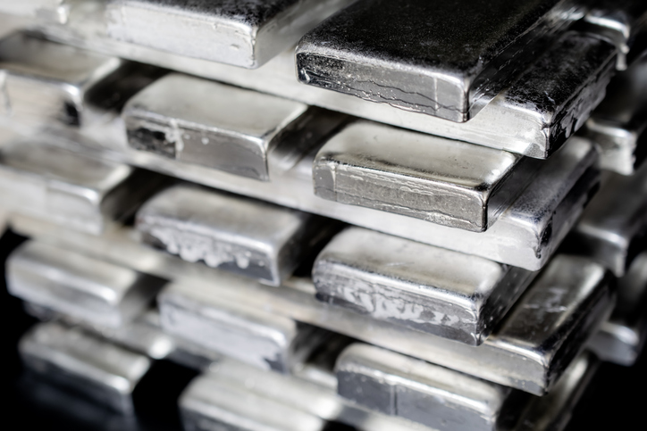 Stacked Silver Bars, Silver Reserves, Stocks