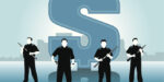 Four Guards Taking Custody Of Money