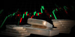 Price Of Silver Candle Showing Higher Trends On Background.